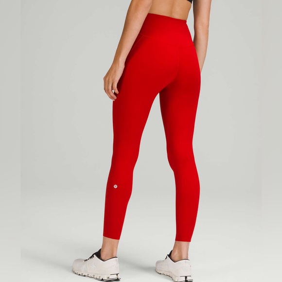 lululemon athletica Base Pace HR Tights 25” Dark Red Leggings - Picture 1 of 5